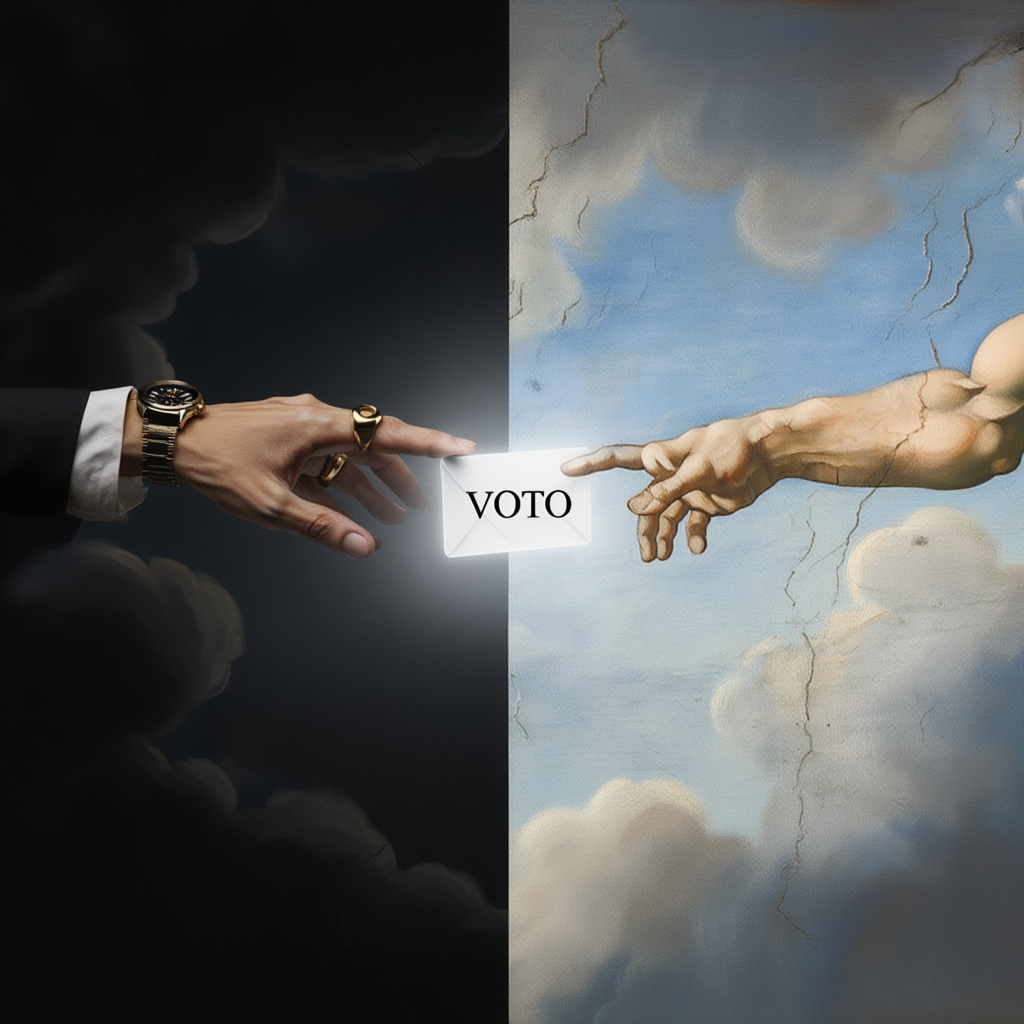 La campaña que busca orientar el voto cristiano: Sin iglesia, sin trayectoria, sin transparencia